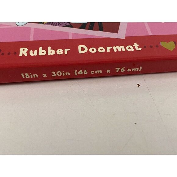 Nightmare Before Christmas Jack Skellington Valentines Rubber Outdoor Mat 18x30” - Picture 7 of 16